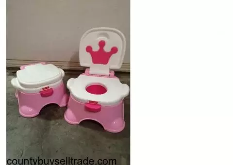 Girl princess potty chair