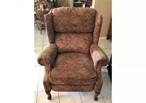 Two Recliners/Somewhat formal chairs