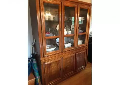 China Cabinet, Table and chairs